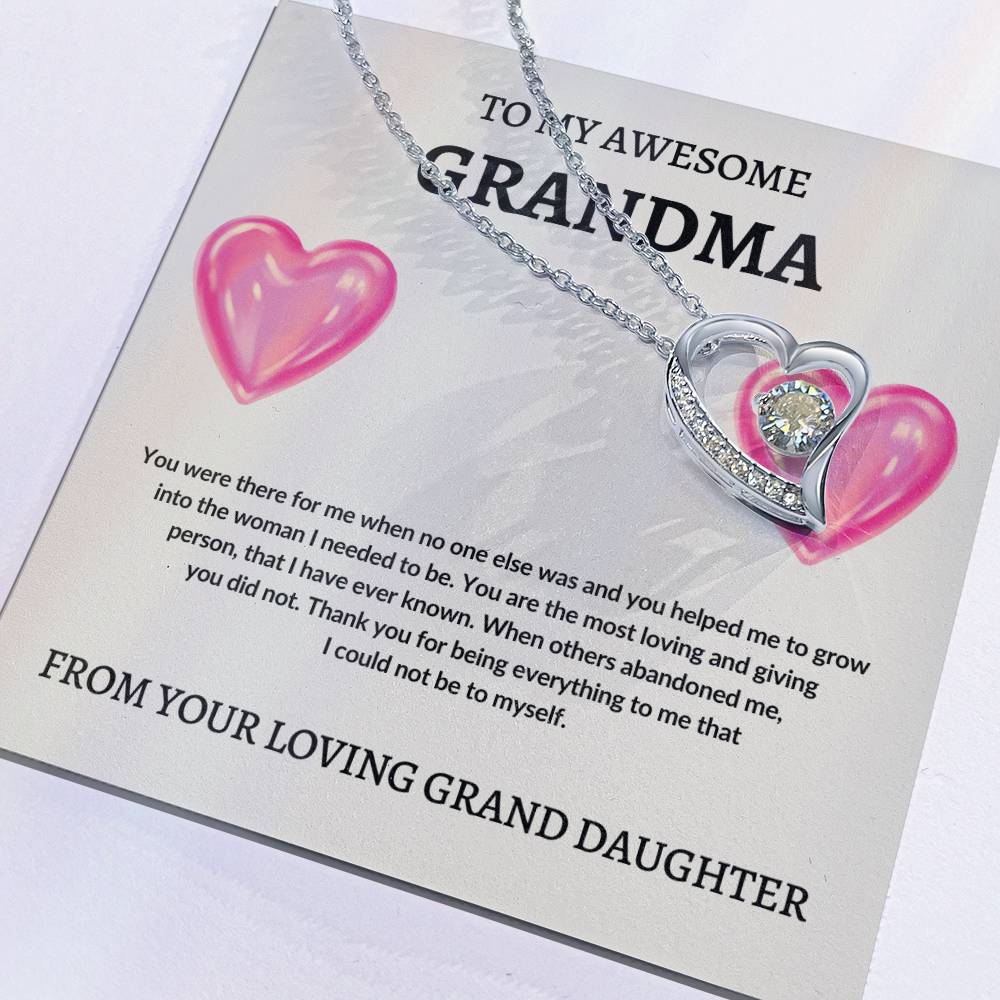 To Grandma From Grand Daughter | Forever Love Necklace