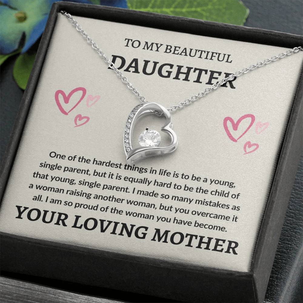 To Daughter From Mom | Forever Love Necklace