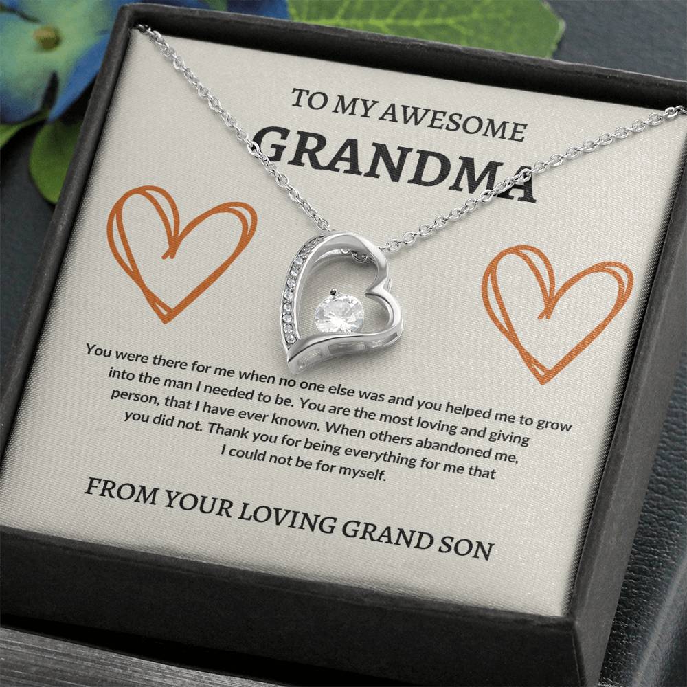 To Grandma From Grand Son | Forever Love Necklace