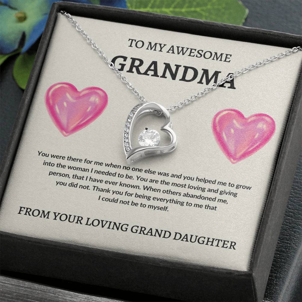 To Grandma From Grand Daughter | Forever Love Necklace