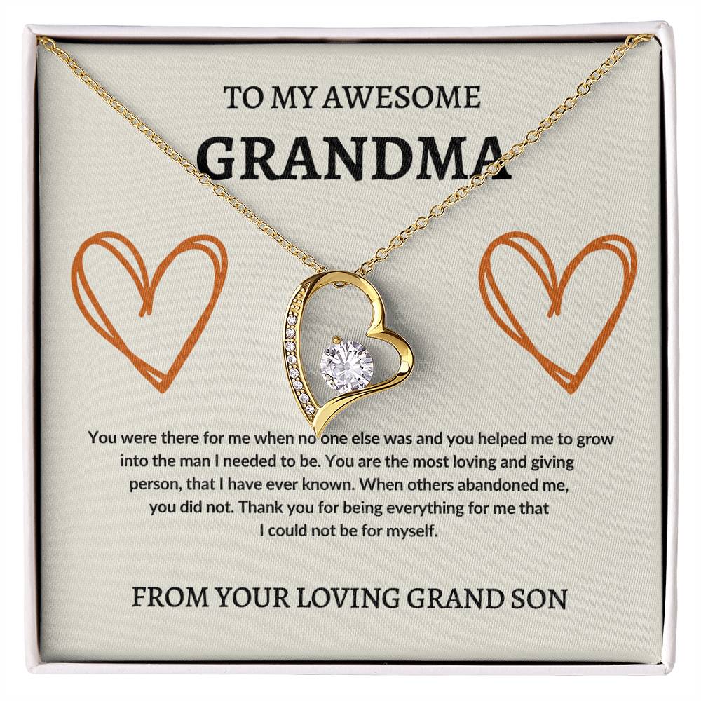 To Grandma From Grand Son | Forever Love Necklace