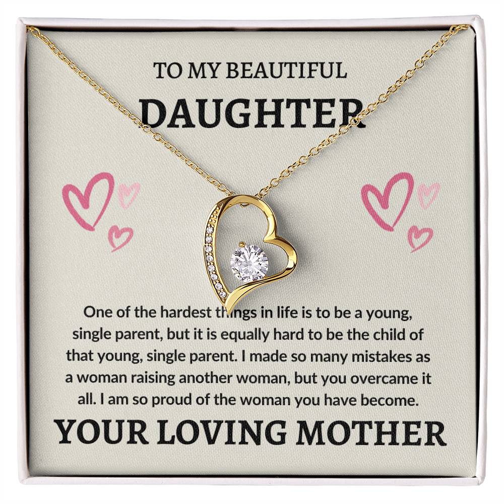 To Daughter From Mom | Forever Love Necklace