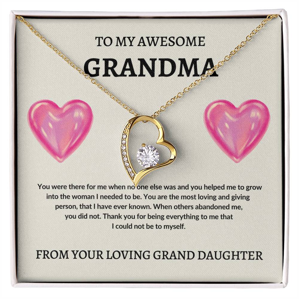 To Grandma From Grand Daughter | Forever Love Necklace