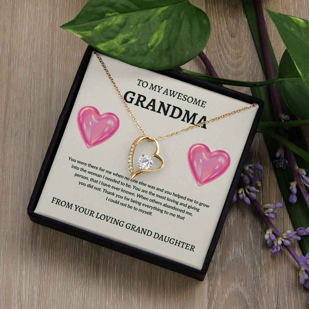 To Grandma From Grand Daughter | Forever Love Necklace