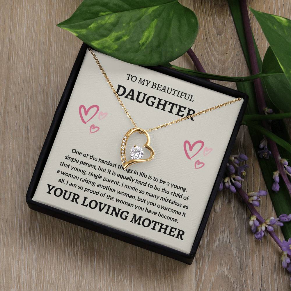 To Daughter From Mom | Forever Love Necklace