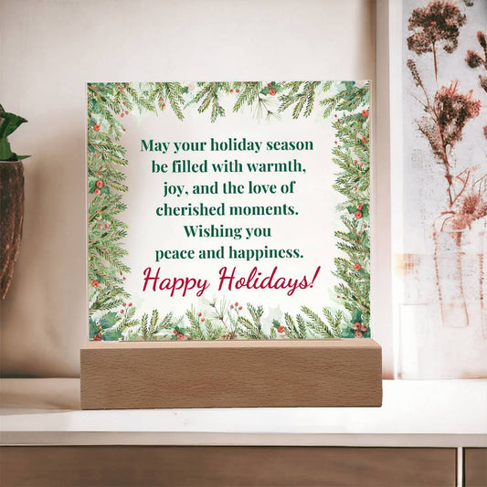 Holiday Cheer | Acrylic Square Plaque