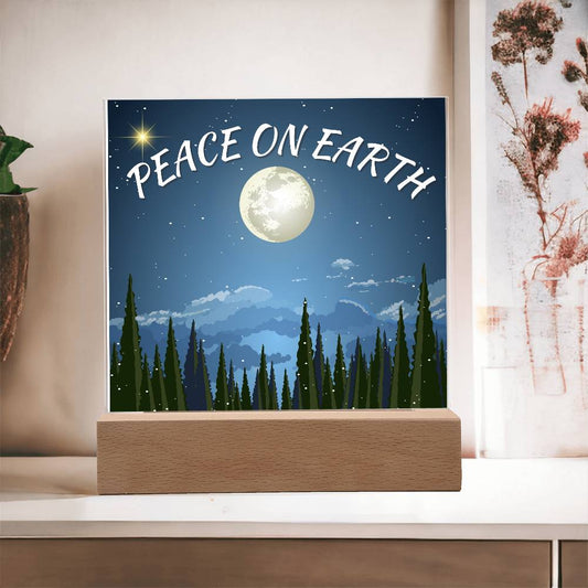 Peace on Earth | Acrylic Square Plaque