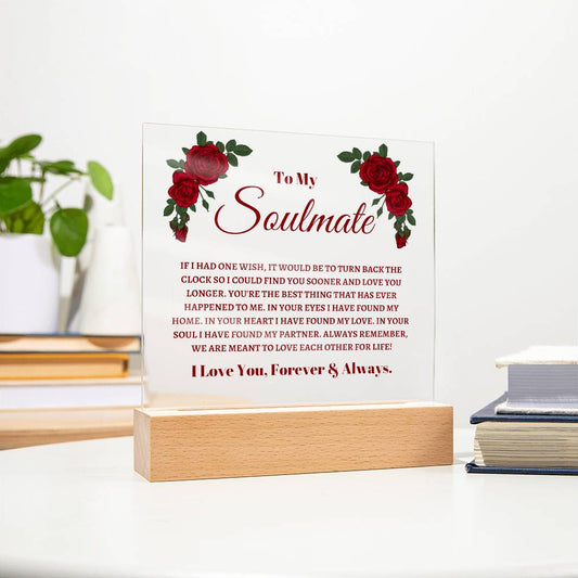 My Soulmate | Acrylic Square Plaque