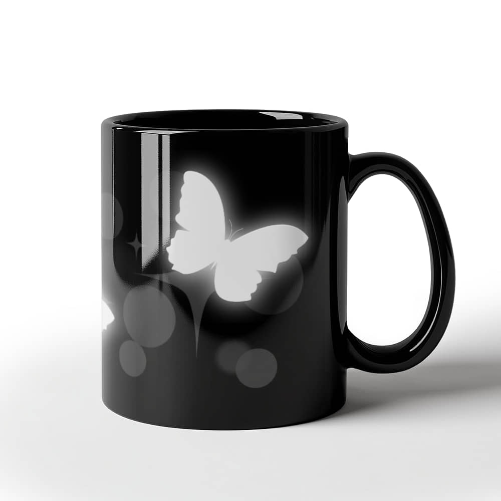 Modern Elegance Ceramic Mug for Your Daily Sips | Black Ceramic Mug