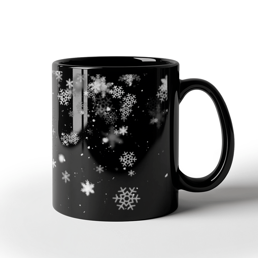 Winter Wonderland – Black Ceramic Mug