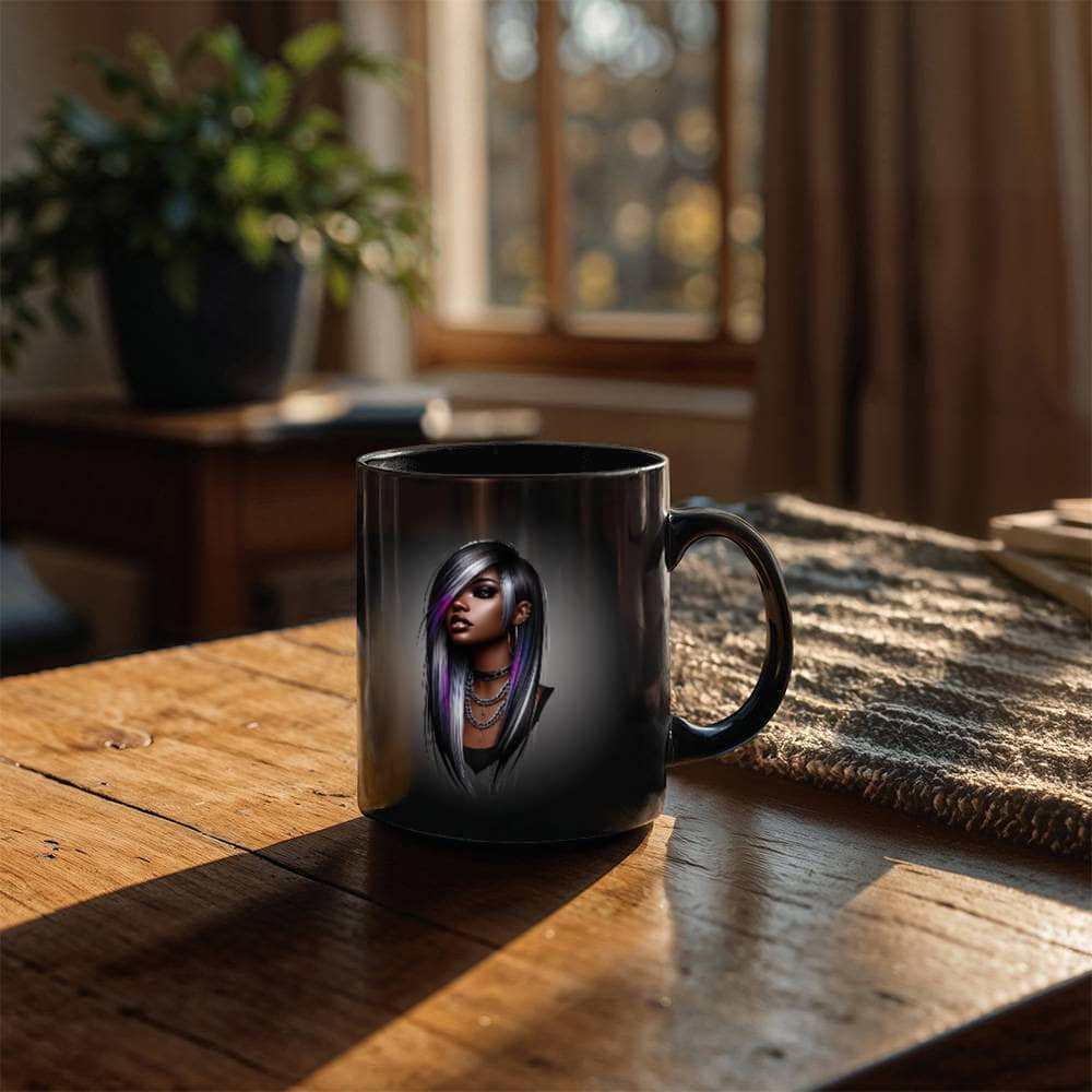 Chaos & Melody | Black Ceramic Mug | For Me