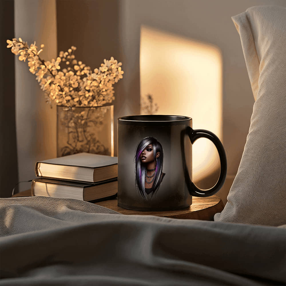 Chaos & Melody | Black Ceramic Mug | For Me