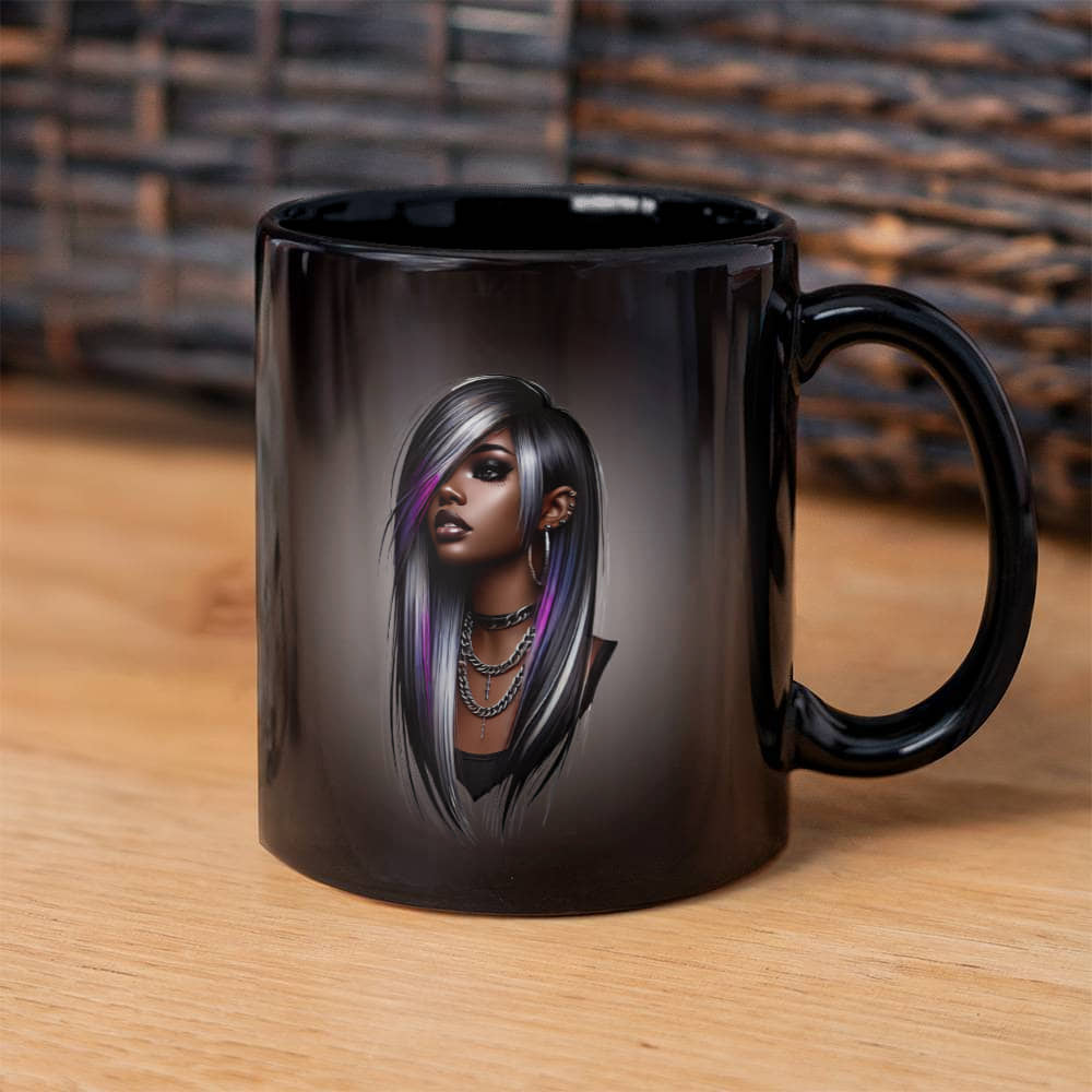 Chaos & Melody | Black Ceramic Mug | For Me