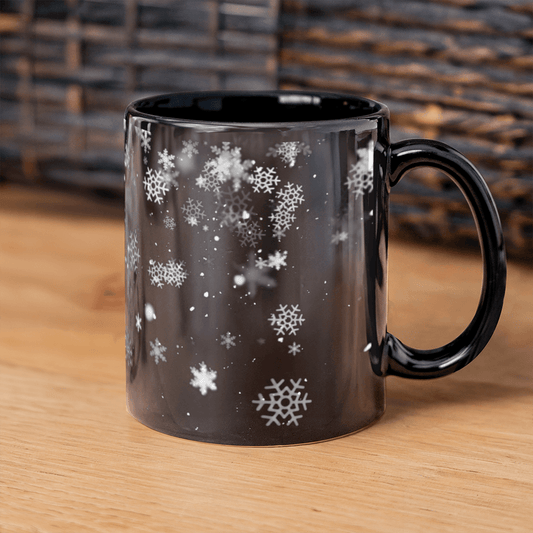 Winter Wonderland – Black Ceramic Mug