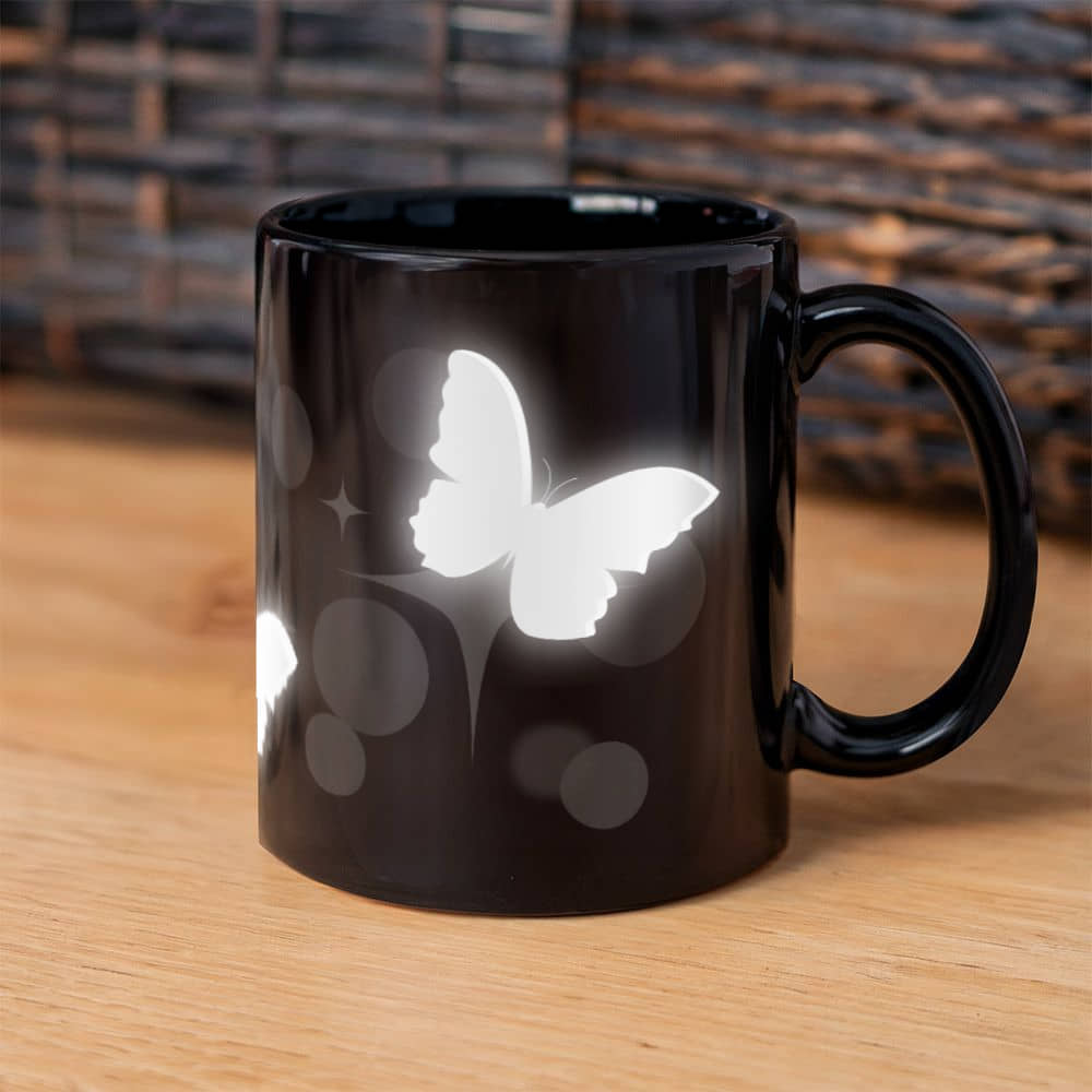 Modern Elegance Ceramic Mug for Your Daily Sips | Black Ceramic Mug