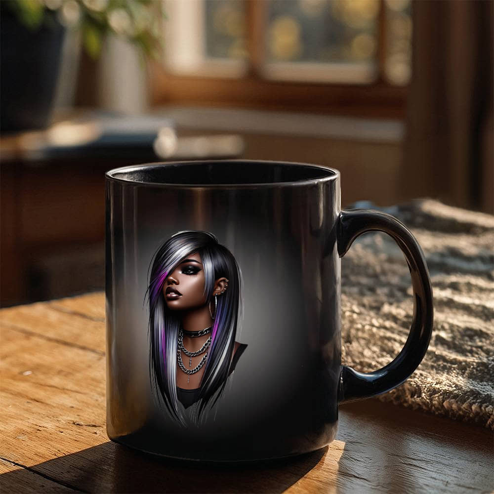 Chaos & Melody | Black Ceramic Mug | For Me